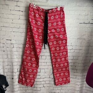 Pink Victorias Secret size XS HO HO HO Christmas pajama pants